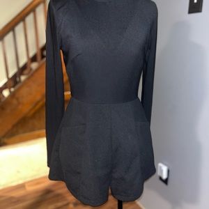 Raised by wild romper with sheer - S